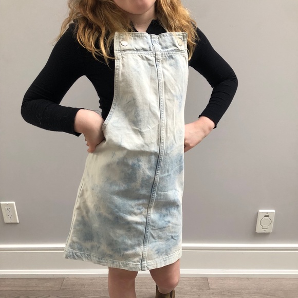 YOUTH - Gap Denim acid wash skirt overalls - Picture 2 of 4